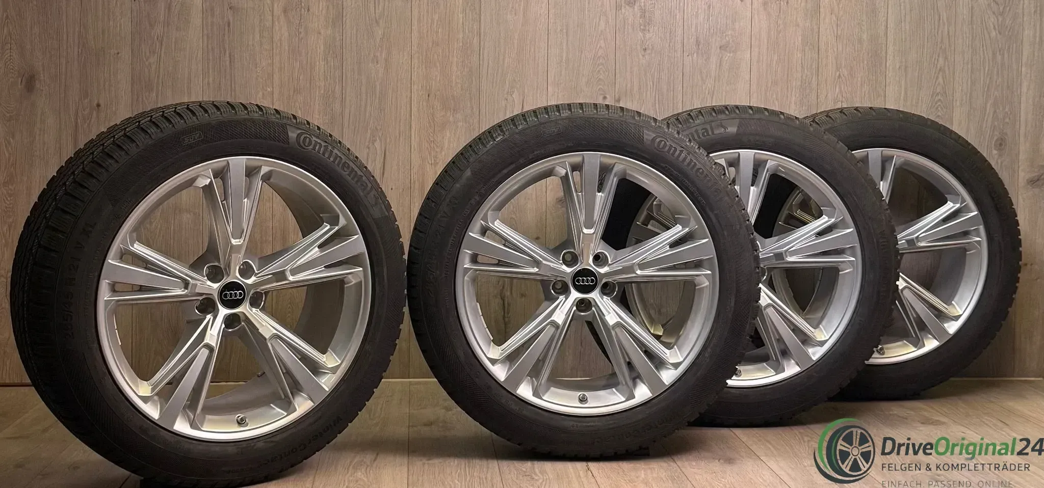 NEU Original 21 Zoll AUDI Q8 5 Triplespeichen Design + RDKS 4M8601025H Silber - Bild 1