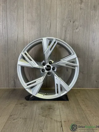 ALUFELGE 22 ZOLL 5-V-SPEICHEN-TRAPEZ-DESIGN + NABENDECKEL - Bild 2