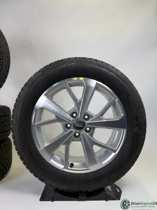Original 18 Zoll AUDI Q3 5-Y-Speichen-Design 83A601025J Silber frontpoliert - Bild 2