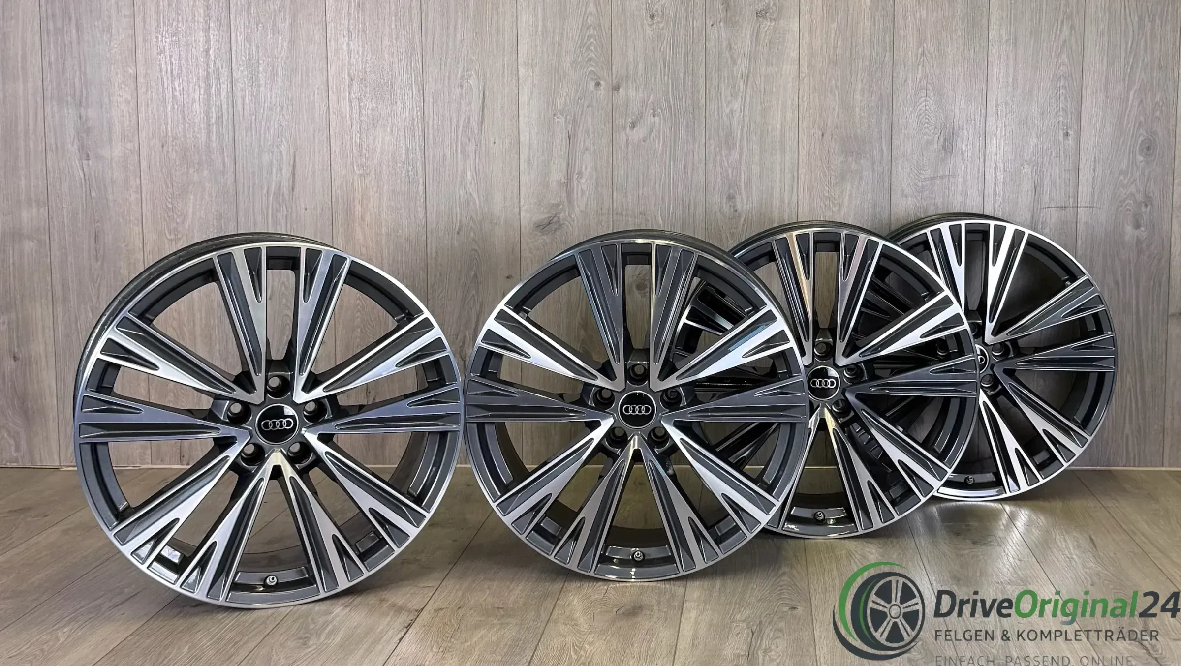ALUFELGE 20 ZOLL 5-V-SPEICHEN-DESIGN + RDKS + NABENDECKEL - Bild 1